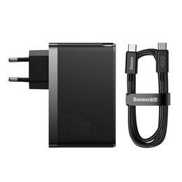 Rychlonabíječka do sítě Baseus GaN5 Pro 140W  2x USB-C, 1x USB černá