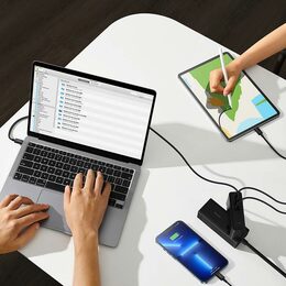 Rychlonabíječka do sítě Baseus GaN5 Pro 140W  2x USB-C, 1x USB černá