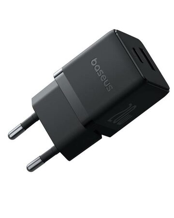 Rychlonabíječka do sítě Baseus Palm 20W 1xUSB 1xUSB-C PD QC 3.0 černá