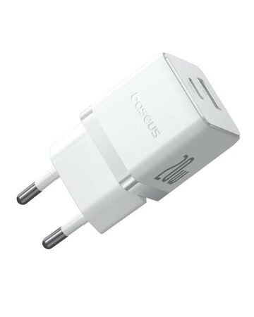 Rychlonabíječka do sítě Baseus Palm 20W 1xUSB 1xUSB-C PD QC 3.0 bílá