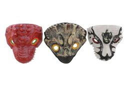 Maska dinosaurus pěnová 20x19cm mix druhů karneval