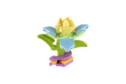 Stavebnice mini květina plast 6cm mix druhů v kouli 12ks v boxu