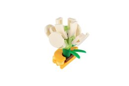 Stavebnice mini květina plast 6cm mix druhů v kouli 12ks v boxu