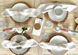HIT Jídelní sada talířů porcelánová PEARL 18 ks bílá HT-24327901