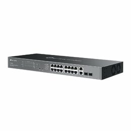 Switch TP-Link ES220GMP 2x GLan, 16x GLan s PoE+, 2x SPF combo, 250W, 19", Omáda SDN