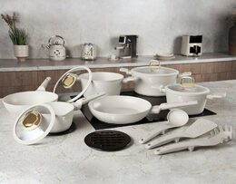 BERLINGERHAUS Sada nádobí s titanovým povrchem 15 ks Sahara Collection BH-8081
