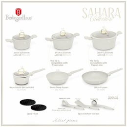 BERLINGERHAUS Sada nádobí s titanovým povrchem 15 ks Sahara Collection BH-8081