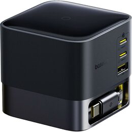 Nabíjecí stanice Baseus Super GaN Charger 100W, 3xUSB-C, USB-A 1m kabel černá