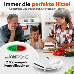 Clatronic ST 3813 WH sendvičovač 4xtrojúhelník