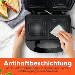 Clatronic ST 3814 BK sendvičovač 2xčtverce