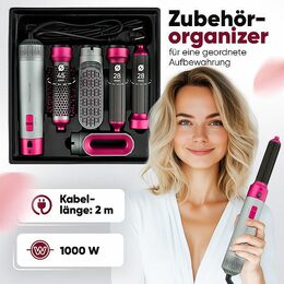 ProfiCare HAS 3132 P Multifunkční kulma na vlasy 1000W šedá/růžová