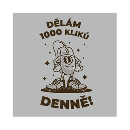 Pánské tričko - Dělám 1000 kliků denně, vel. L