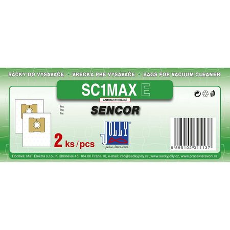 MAX SC 1 E SÁČKY SENCOR 2KS EKONOM JOLLY