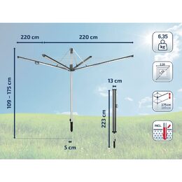 85277 SUŠÁK LINOMATIC 600 PLUS LEIFHEIT