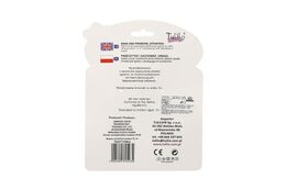 Medvěd plyš 18cm závěs na postýlku/kočárek nat. hrací strojek růžový na kartě v sáčku 0+