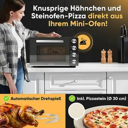 ProfiCook MBG 1277 trouba multi 4v1,30L,pizza kámen