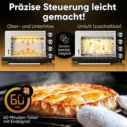 ProfiCook MBG 1277 trouba multi 4v1,30L,pizza kámen