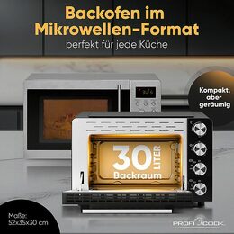 ProfiCook MBG 1277 trouba multi 4v1,30L,pizza kámen