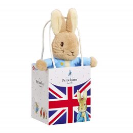 Rainbow Plyšový králíček Petr v tašce Union Jack