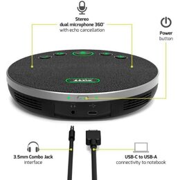 Conference speaker USB Blck PORT CONNECT