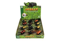 Brouk plast 10cm na zpětné natažení mix druhů v 12ks v boxu