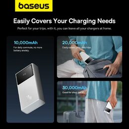 Powerbanka Baseus Star-Lord 10000mAh, 30W bílá