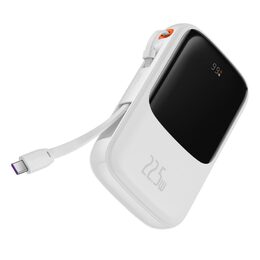 Powerbanka Baseus Qpow Pro 10000mAh, 22,5W, s kabelem USB-C bílá