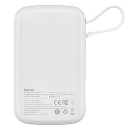 Powerbanka Baseus Qpow Pro 10000mAh, 22,5W, s kabelem USB-C bílá