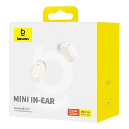 Bluetooth sluchátka Baseus Bowie WM02 bílá