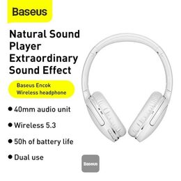 Bluetooth sluchátka Baseus Encok D02 Pro bílá