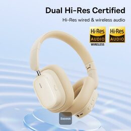 Bluetooth sluchátka Baseus Bowie H1i s ANC bílá