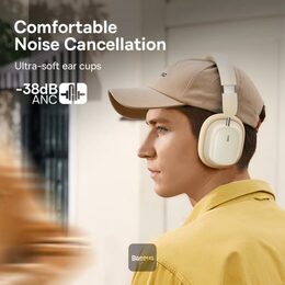 Bluetooth sluchátka Baseus Bowie H1i s ANC bílá