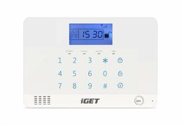Alarm iGET SECURITY M3B Domovní bezdrátový GSM zabezpečovací systém, CZ lokalizace, základní set, rozbaleno z výstavky
