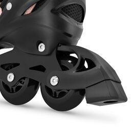 Spokey TRIXIE Dětské kolečkové brusle, černo-růžové, vel. 31-34