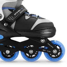 Spokey TRIXIE Dětské kolečkové brusle, černo-modré, vel. 39-42
