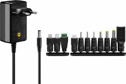 Napájecí adaptér univerzální 230V/3-12V stejnosměrný 1500mA
