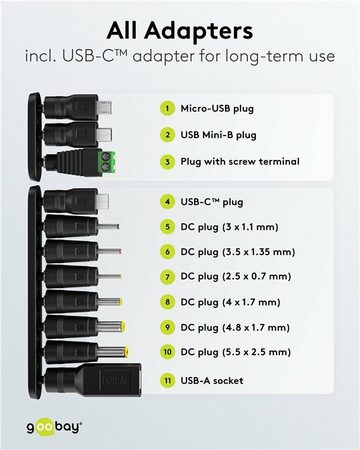 Napájecí adaptér univerzální 230V/3-12V stejnosměrný 1500mA