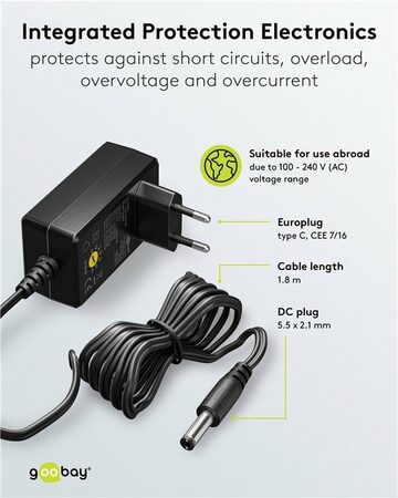 Napájecí adaptér univerzální 230V/3-12V stejnosměrný 1500mA