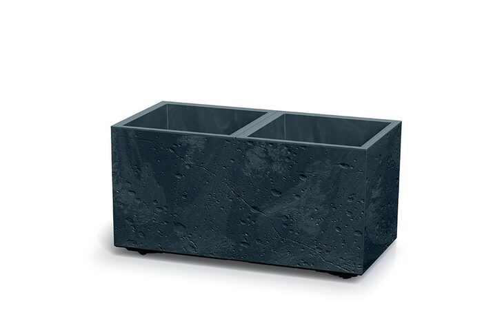 Květináč Prosperplast SIERRA CASE beton effect 57,7 cm antracit