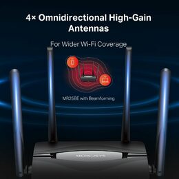 WiFi router TP-Link MERCUSYS MR25BE BE3600 WiFi 7, 3x GLAN, 1x GWAN, 2,4/5GHz, EasyMesh