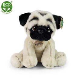 Rappa Plyšový pes mops 30 cm ECO-FRIENDLY