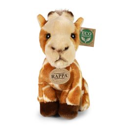 Rappa Plyšová žirafa sedící 18 cm ECO-FRIENDLY