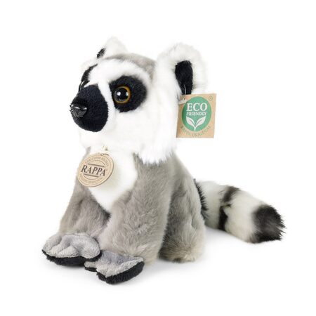 Rappa Plyšový lemur sedící 18 cm ECO-FRIENDLY