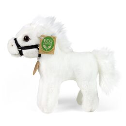 Rappa Plyšový kůň bílý 18 cm ECO-FRIENDLY