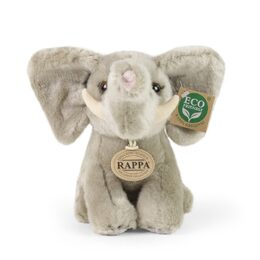 Rappa Plyšový slon sedící 18 cm  ECO-FRIENDLY