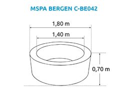 Nafukovací vířivka Marimex  MSPA Bergen C-BE042