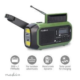 Nouzové Radio | Přenosné Provedení | DAB+ / FM | Napájení z baterie / Napájení z