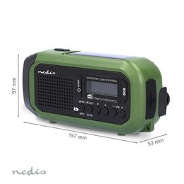 Nouzové Radio | Přenosné Provedení | DAB+ / FM | Napájení z baterie / Napájení z