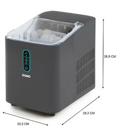 Výrobník ledu - šedý, kompresorový - DOMO DO1132IB, 1 litr, 12kg/24 hod