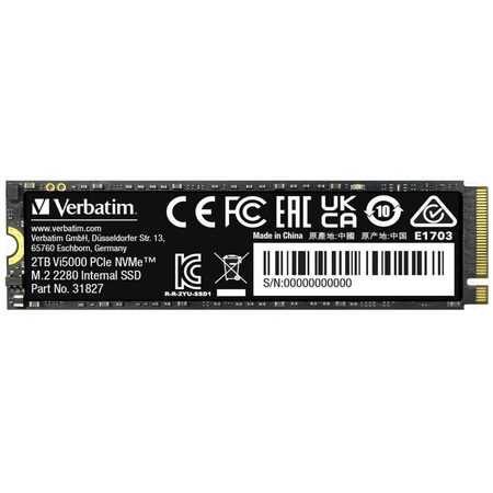31827 SSD 2TB Vi5000 NVMe M.2 VERBATIM